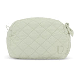 🎁 Quilted Toilet taske Stor - Olive Mist
