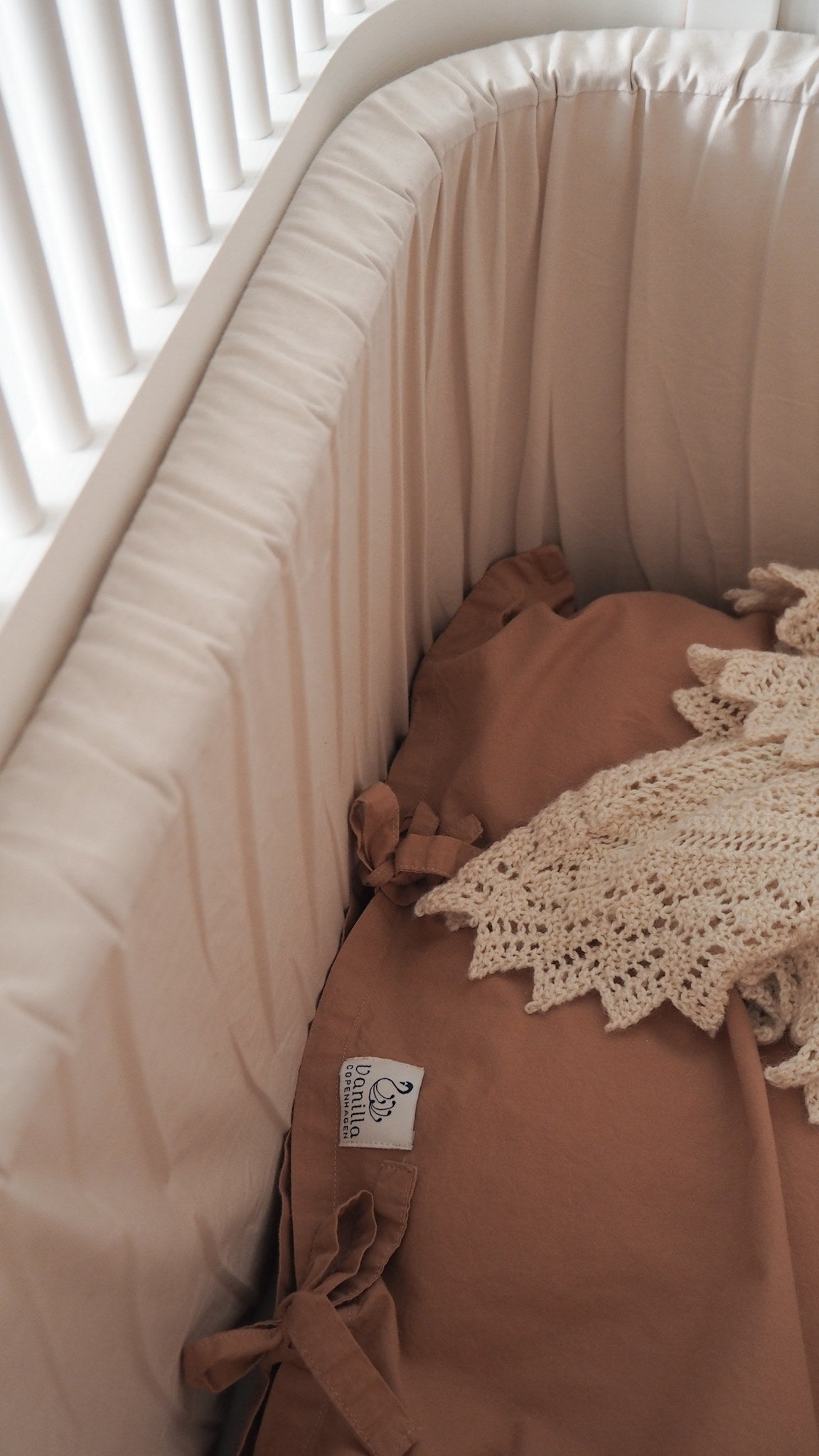 Bed Bumper Cot - Oyster Grey 