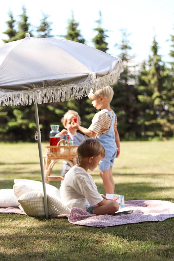 Beach Parasol  - Oyster Grey +50 UV
