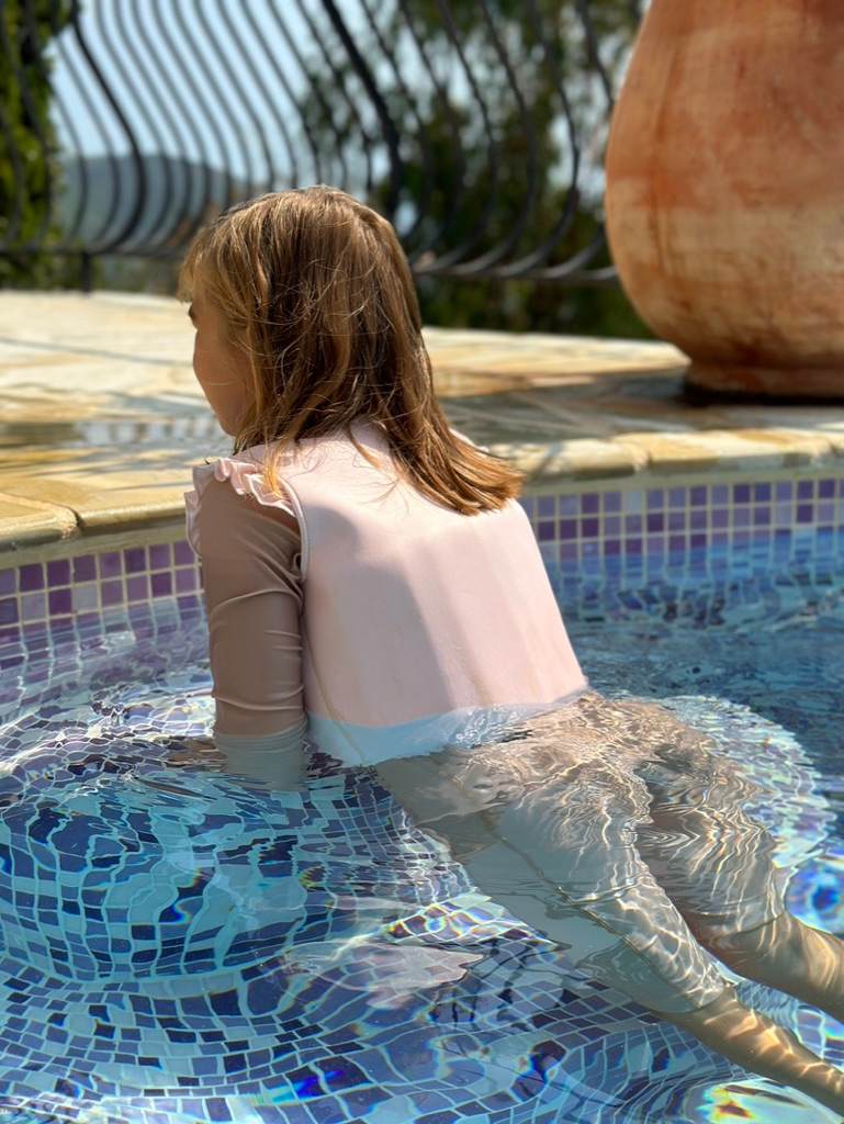 Swim Vest - Neoprene - Frill - English Rose