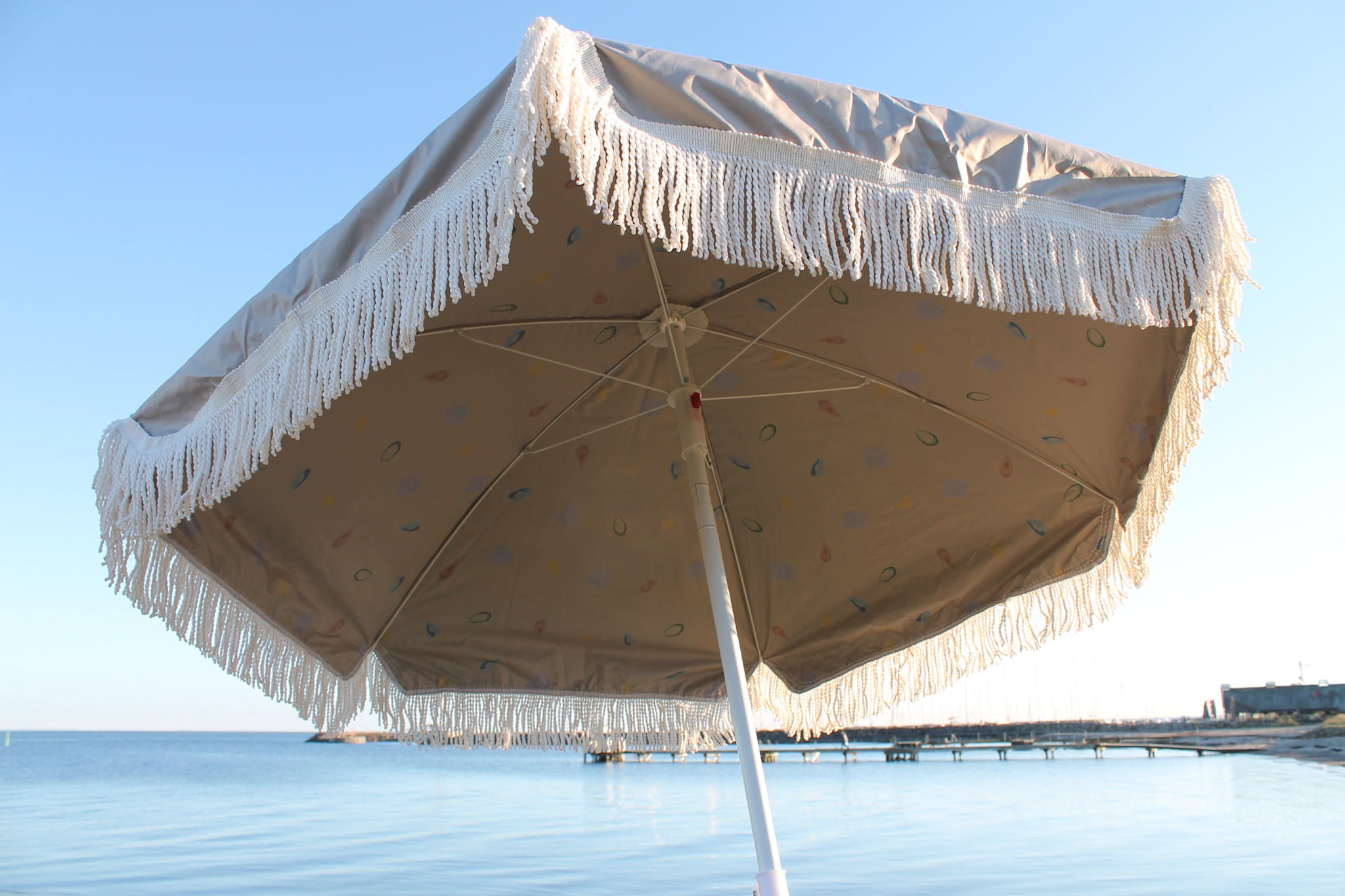 Beach Parasol  - Oyster Grey +50 UV