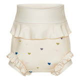 Swim Pants Neoprene - Frill - Milk - Hearts