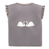 Swim Vest - Neoprene - Frill - Wood - Swan