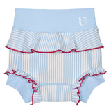 Swim Pants - Neoprene - Frill - Blue
