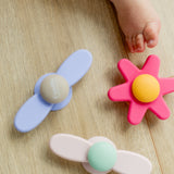 Suction Spinner Set - Silicone - Pink