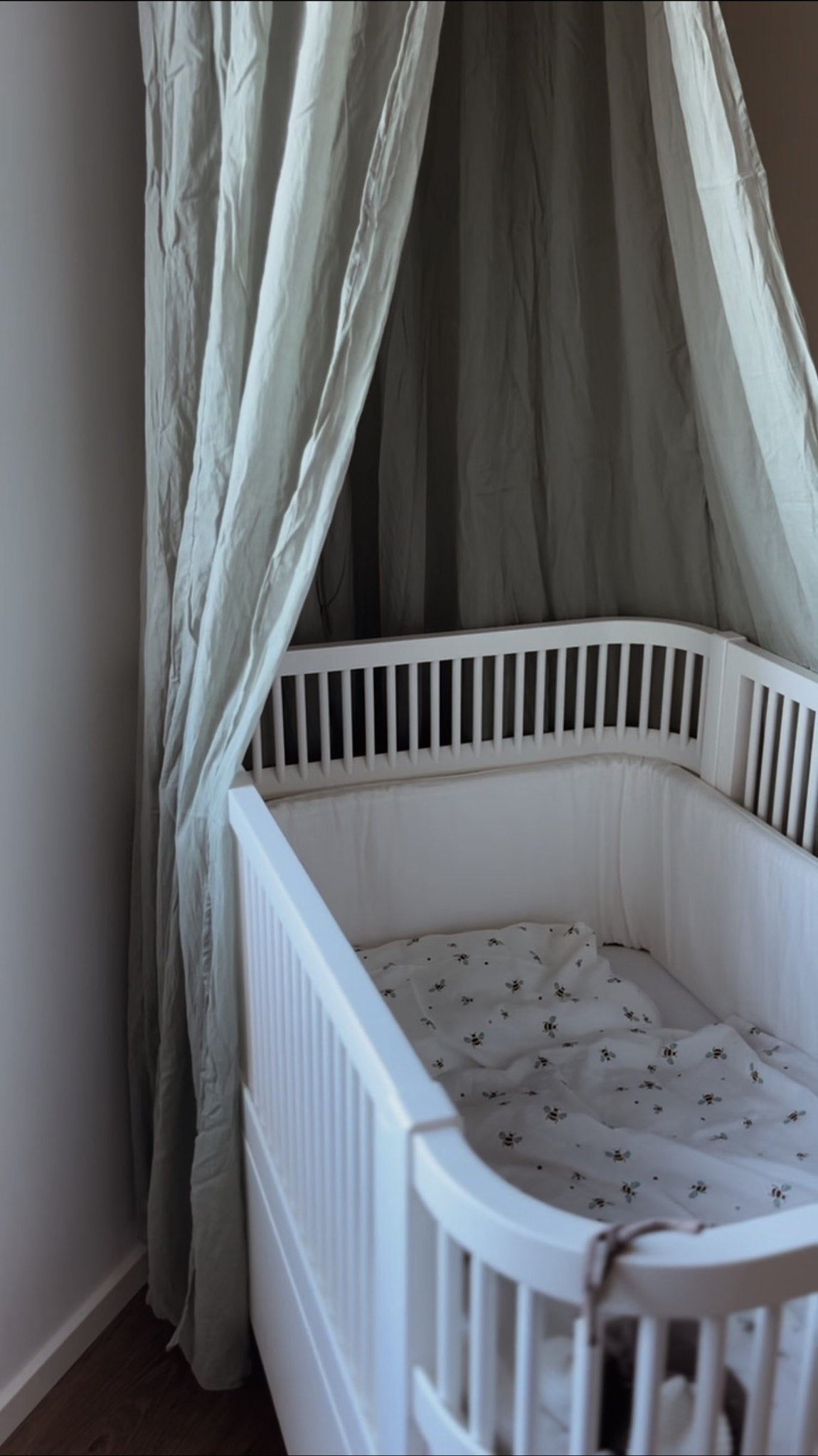 Bed Bumper Cot - Milk 